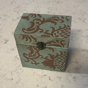 Decorative Blue and Brown Box